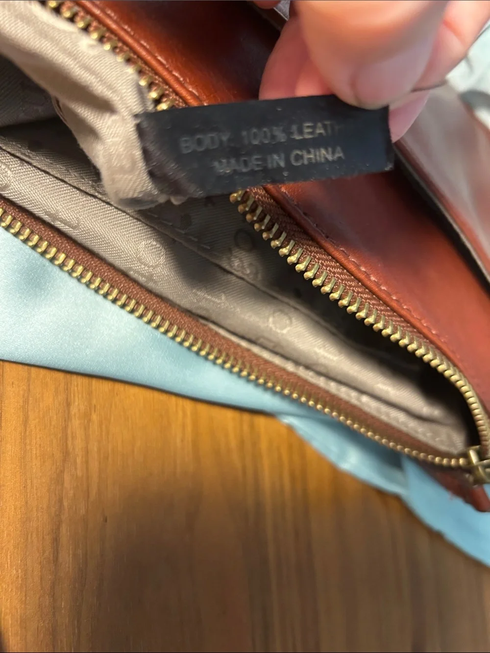 margot Leather Crossbody in Warm Chestnut